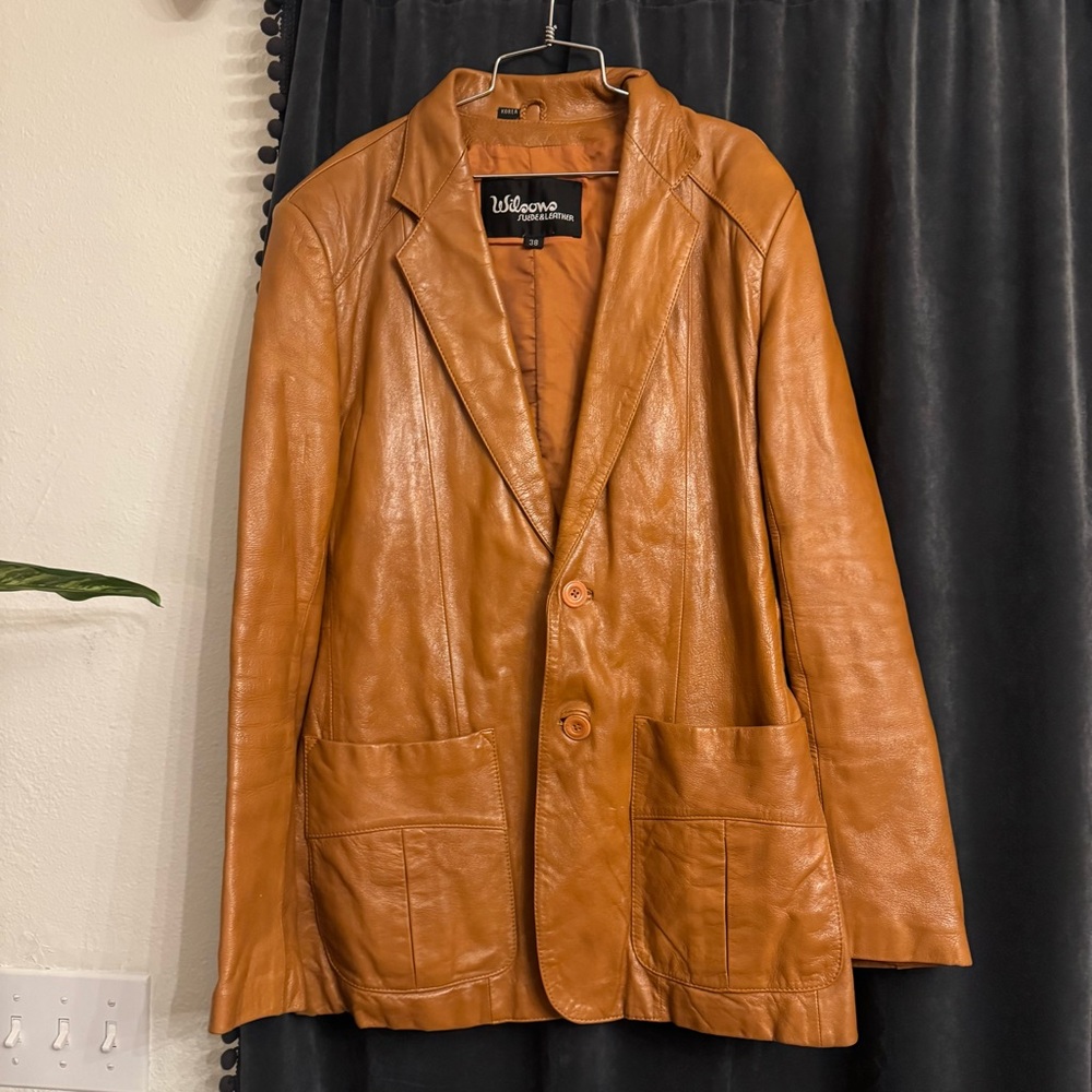 Wilsons Suede & Leather Vintage Brown Blazer 38  70s‎ 80s 90s Men’s M Womens L